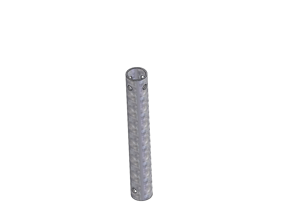151 Ø48,3x3,2 Motorbådsbuk H Rør 2 TBTH345